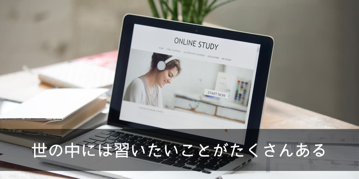 世の中には習いたいことがたくさんある
